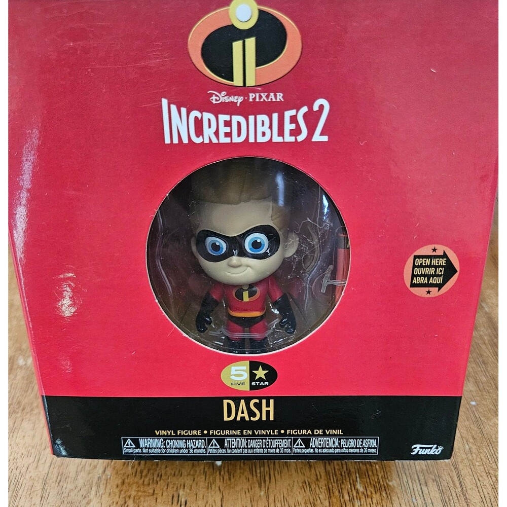 Incredibles 2 Dash Vinyl Figurine & Accessories Funko 5 Star Disney Pixar New
